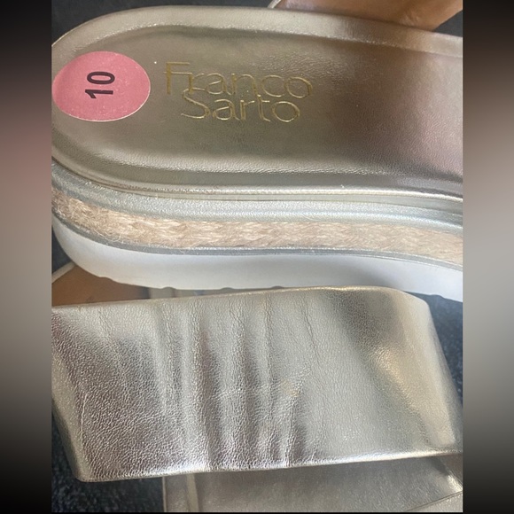 Franco sarto slip on platform sandals size10 - Picture 3 of 4